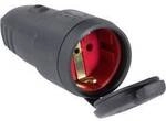 AS Schwabe 60415 Schutzkontaktkupplung Gummi 230 V Schwarz IP44