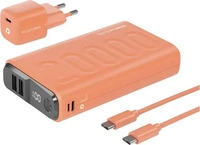 REALPOWER 390656, RealPower PB-20000 Power Pack Powerbank 20000 mAh Li-Ion USB, USB-C