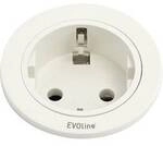 EVOline 159280004300 Einbau-Steckdosenleiste 1fach Wei&szlig; 1 St.