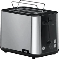 BRAUN 0X23010038, Braun HT 1510 BK Toaster BPA-frei Edelstahl, Schwarz