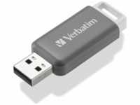 VERBATIM 49456, Verbatim V DataBar USB 2.0 Drive USB-Stick 128 GB Grau 49456 USB 2.0