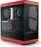 HYTE CS-HYTE-Y40-BR, HYTE Y40 Tempered Glass Midi-Tower PC-Geh&auml;use Schwarz-Rot