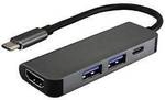 VALUE USB Typ C Dockingstation, HDMI 4K, 2x USB Typ A + Typ C PD 12.99.1042