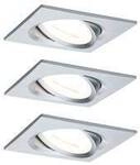 Paulmann 93438 Einbauleuchte 3er Set 19.5 W Aluminium (gedreht)