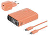 RealPower PB-10000 Power Pack Powerbank 10000 mAh Li-Ion USB, USB-C® Orange