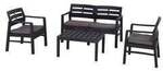 Progarden Java 5411 Gartenm&ouml;bel-Set Kunststoff Anthrazit