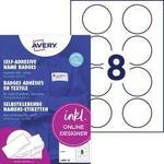 Avery-Zweckform L4881-20 Namensschild Kennzeichnungsetiketten (B x H) 65 mm x 65 mm