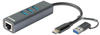 D-Link DUB-2332 4 Port USB-Kombi-Hub Anthrazit