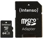 Intenso microSDXC-Karte, Class 10, mit SD-Adapter, 25 MB/s, 64 GB Intenso microSDXC-Karte, Class 10, mit SD-Adapter, 25 MB/s, 64 GB