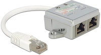 Delock RJ45 Port Doppler 1 x RJ45 Stecker > 2 x RJ45 Buchsen (2 x Ethernet)