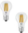 Osram LED Classic A 100, Filament, EEK A, 7,2 W, 1521 lm, E27, kaltwei&szlig;, klar, 2er