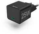 Hama Schnellladeger&auml;t, USB-C, PD/Qualcomm&reg;, Mini- Ladeger&auml;t, 25 W, Schwarz
