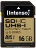 Intenso SDHC-Speicherkarte, UHS-I, 100 MB/s, 16 GB