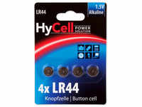Hycell Alkaline-Knopfzelle, Typ AG-13, LR44 (4er-Pack)
