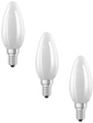 Osram LED Base Classic B 60 Filament, 5,5W, 806 lm, E14, warmwei&szlig;, matt, 3-er Pack