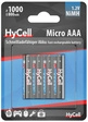 Hycell NiMH-Akku Micro AAA, Typ 1000, 4er-Blister