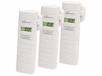 Mobile Alerts 3er-Set Temperatur-/Luftfeuchtigkeitssensor MA10200 mit LC-Display