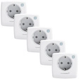 Homematic IP Smart Home 5er-Set Schaltsteckdose HmIP-PS-2
