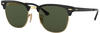 Ray-Ban 0RB3716 CLUBMASTER METAL 186/R5 Schwarz Gr. 51/21 (mit Sehstärke)