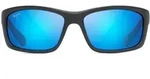 Maui Jim KANAIO COAST _ Blauschwarz matt transparent mit Streifen (B766-08C)