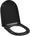 vidaXL Toilettensitz mit Absenkautomatik und Quick-Release Schwarz 145023