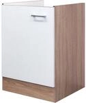 Flex-Well Classic K&uuml;chen-Sp&uuml;lenunterschrank Florida 50 cm Wei&szlig;-Sonoma Eiche