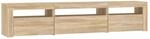 vidaXL TV-Schrank mit LED-Leuchten Sonoma-Eiche 195x35x40 cm
