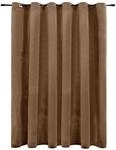 vidaXL Verdunkelungsvorhang mit Metall&ouml;sen Samt Beige 290 x 245 cm