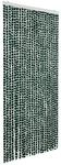 vidaXL Insektenschutz-Vorhang Gr&uuml;n und Wei&szlig; 100x220 cm Chenille 325447