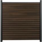 GroJa Steckzaun-Set Solid-Rhombus 180 cm x 180 cm Walnuss Co-Extrudiert