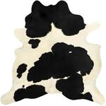 vidaXL Teppich Echtes Kuhfell Schwarz Und Wei&szlig; 150x170 Cm 618114