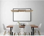 Globo LED-Pendelleuchte Illa 1-flammig Schwarz matt 1000 x 135 x 1200 mm