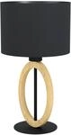 Eglo Tischleuchte Basildon 1 Schwarz-Braun &Oslash; 23 cm x 42,5 cm 1-flammig