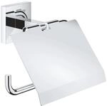 Grohe QuickFix WC-Papierhalter Start Cube Chrom mit Deckel