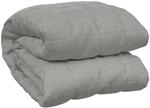 vidaXL Gewichtsdecke Grau 137x200 cm 10 kg Stoff