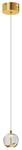 Lucande LED Pendelleuchte Hayley 9624366 Modern in Transparent aus Glas 1-flammig