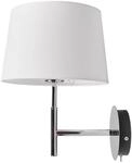 Lucande Wandleuchte Wandlampe Innen Dorothea 9976014 Modern in Wei&szlig; aus Textil
