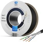hb-digital CAT 7 Kabel f&uuml;r Au&szlig;enbereich LAN Datenkabel max. 1000 MHz S/FTP PE...