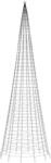 vidaXL LED-Weihnachtsbaum f&uuml;r Fahnenmast 1534 LEDs Warmwei&szlig; 500 cm 358116