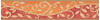 Bricoflor Mediterrane Tapeten Bordüre in Orange und Rot Florale Bordüre mit Ranken