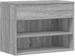 vidaXL Schuhbank Grau Sonoma 60x30x45 cm Holzwerkstoff 816051