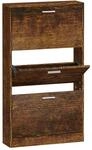 vidaXL Schuhschrank R&auml;uchereiche 59x17x108 cm Holzwerkstoff 342531