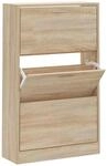 vidaXL Schuhschrank Sonoma-Eiche 63x24x103 cm Holzwerkstoff 342551