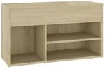 vidaXL Schuhbank Sonoma-Eiche 80x30x45 cm Holzwerkstoff 808750