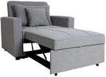 MCW Schlafsessel L90 Hellgrau Stoff/Textil