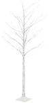 vidaXL LED-Birke Warmwei&szlig; 128 LEDs 220 cm