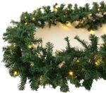 Mojawo XXL 100 LED Girlande Beleuchtet Tannengirlande Lichterkette 810 cm Au&szlig;en