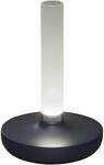 Konstsmide LED-Akku-Vase Biarritz Dunkelgrau &oslash; 13,5 cm x 20,5 cm