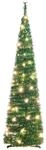vidaXL Pop-Up-Weihnachtsbaum K&uuml;nstlich 50 LEDs Gr&uuml;n 120 cm 357751