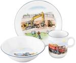 Seltmann Weiden Compact Kindergeschirr Set 3-teilig Auf der Baustelle